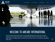 Tablet Screenshot of aircareinternational.com